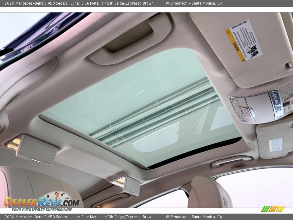 Sunroof of 2020 Mercedes-Benz S 450 Sedan Photo #25