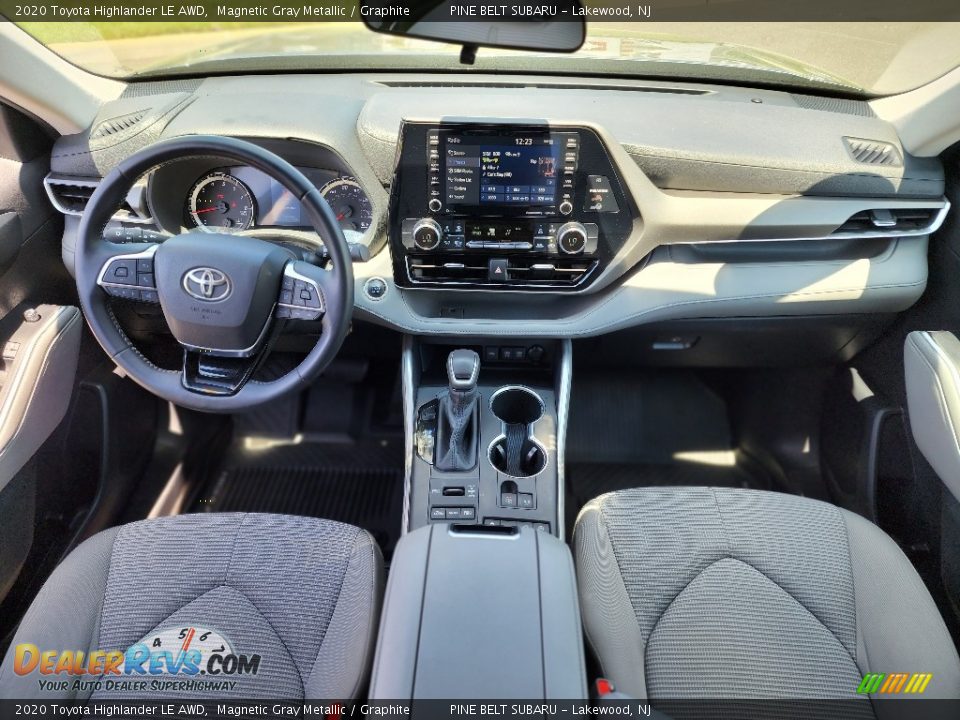 Graphite Interior - 2020 Toyota Highlander LE AWD Photo #13