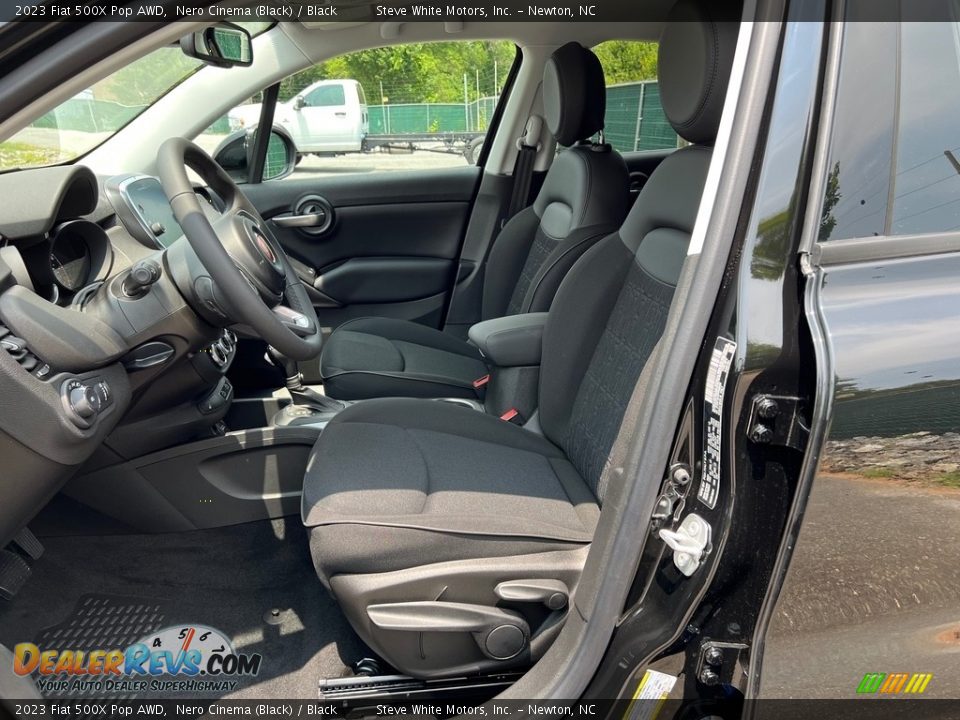 Black Interior - 2023 Fiat 500X Pop AWD Photo #10