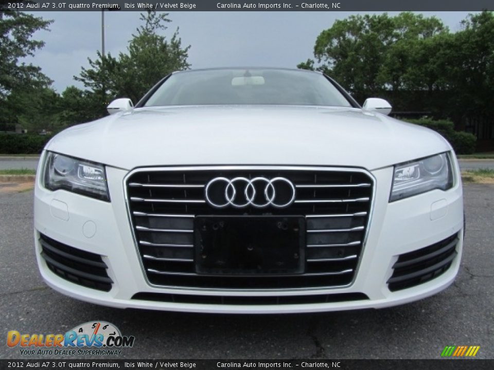 2012 Audi A7 3.0T quattro Premium Ibis White / Velvet Beige Photo #5