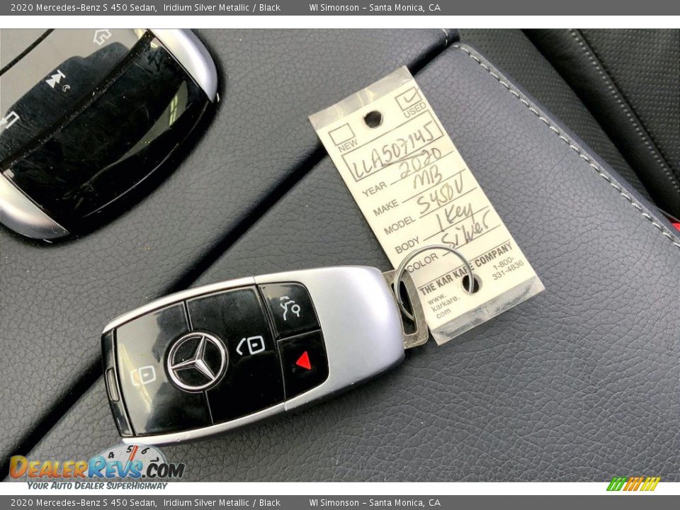 2020 Mercedes-Benz S 450 Sedan Iridium Silver Metallic / Black Photo #11