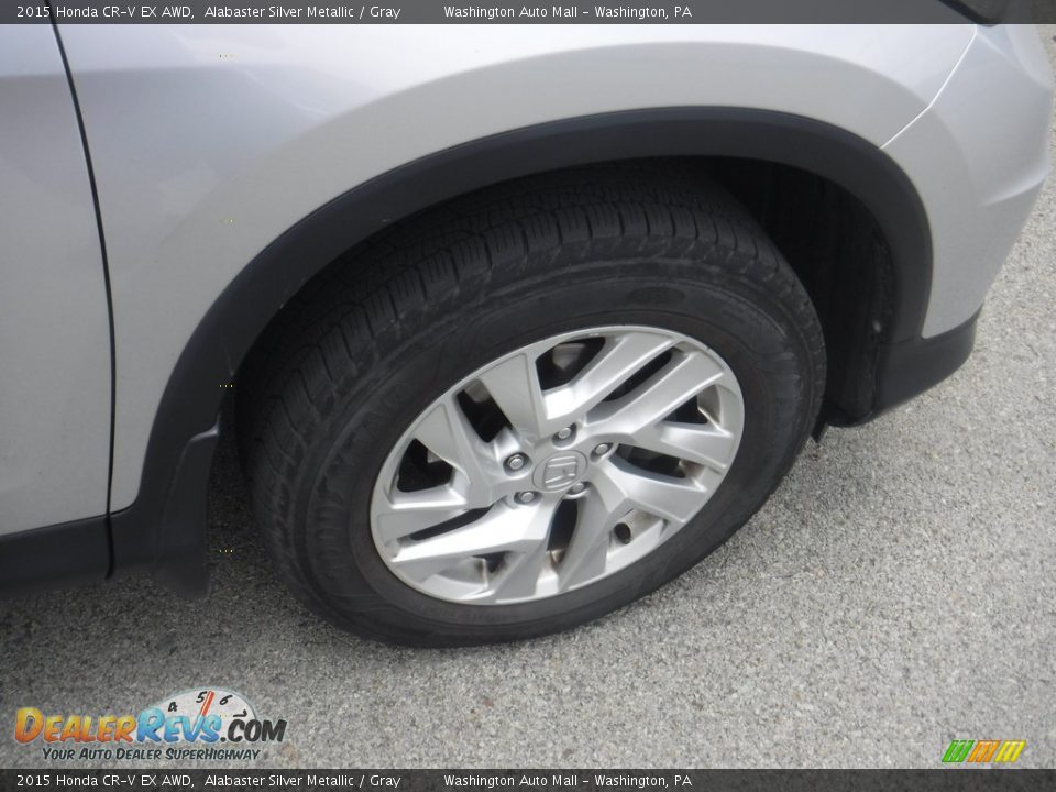 2015 Honda CR-V EX AWD Alabaster Silver Metallic / Gray Photo #3