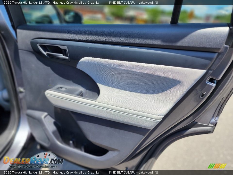 Door Panel of 2020 Toyota Highlander LE AWD Photo #28