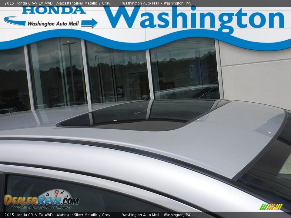 2015 Honda CR-V EX AWD Alabaster Silver Metallic / Gray Photo #4