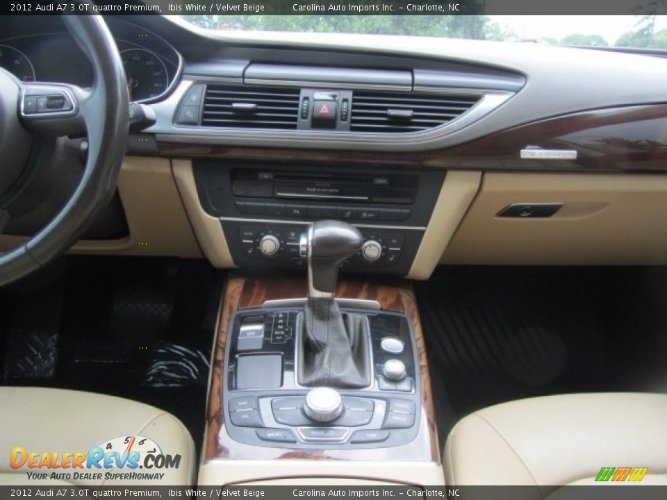 2012 Audi A7 3.0T quattro Premium Ibis White / Velvet Beige Photo #15