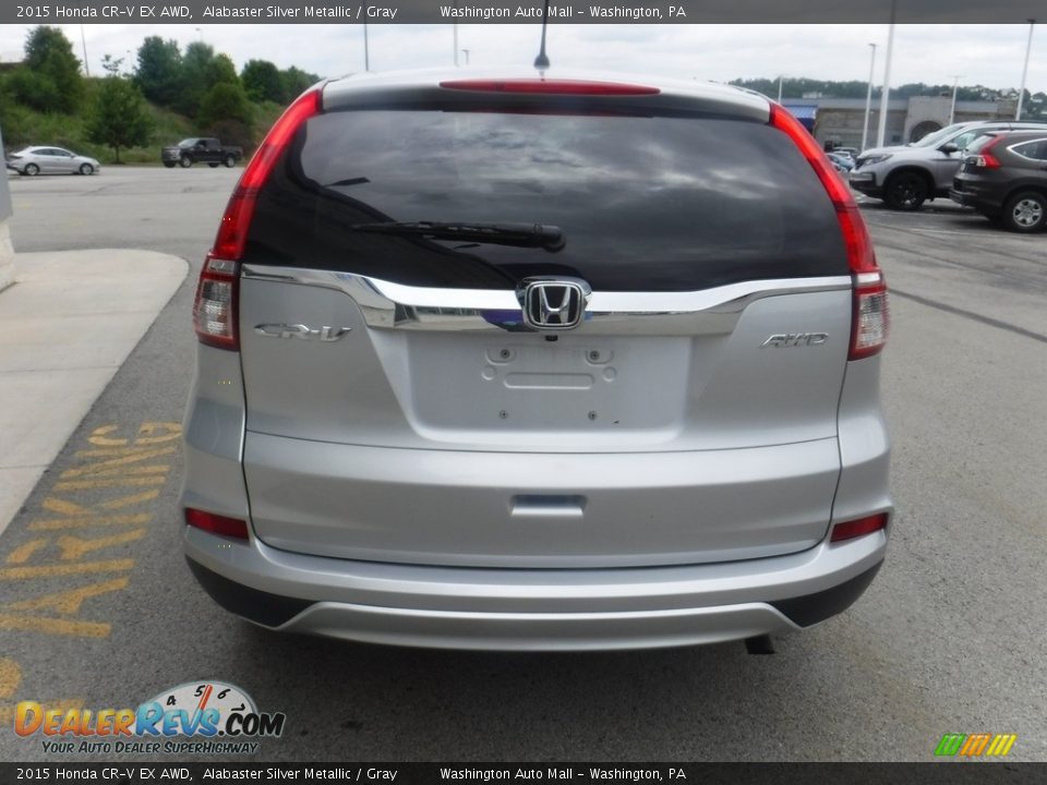 2015 Honda CR-V EX AWD Alabaster Silver Metallic / Gray Photo #9