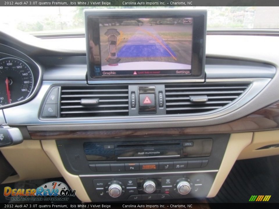 2012 Audi A7 3.0T quattro Premium Ibis White / Velvet Beige Photo #16