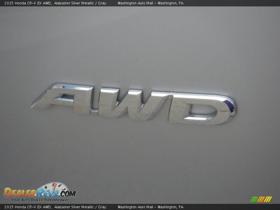 2015 Honda CR-V EX AWD Alabaster Silver Metallic / Gray Photo #11