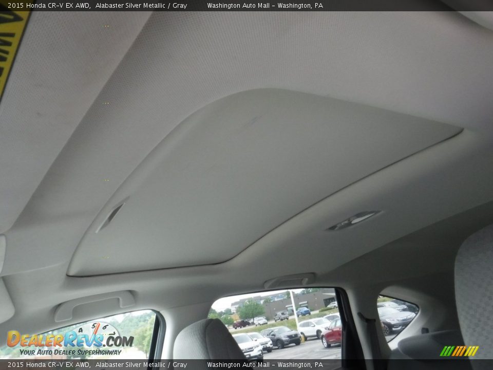 2015 Honda CR-V EX AWD Alabaster Silver Metallic / Gray Photo #12