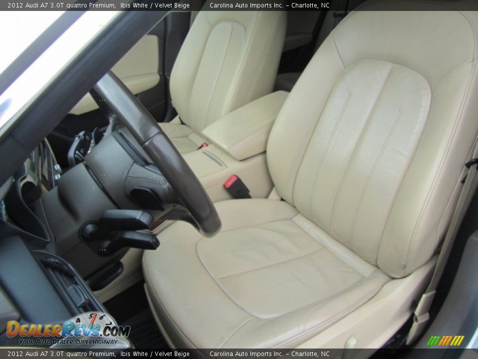 2012 Audi A7 3.0T quattro Premium Ibis White / Velvet Beige Photo #19