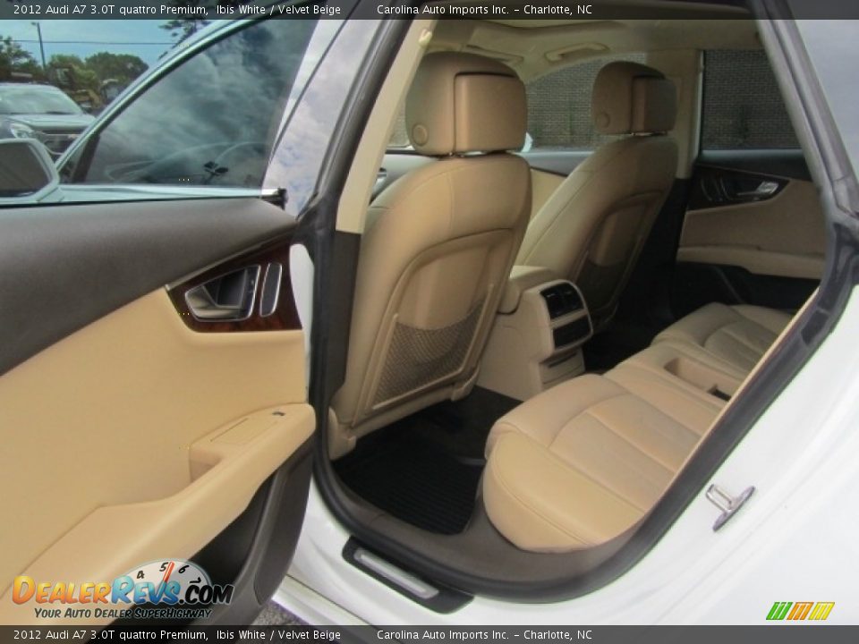 2012 Audi A7 3.0T quattro Premium Ibis White / Velvet Beige Photo #20