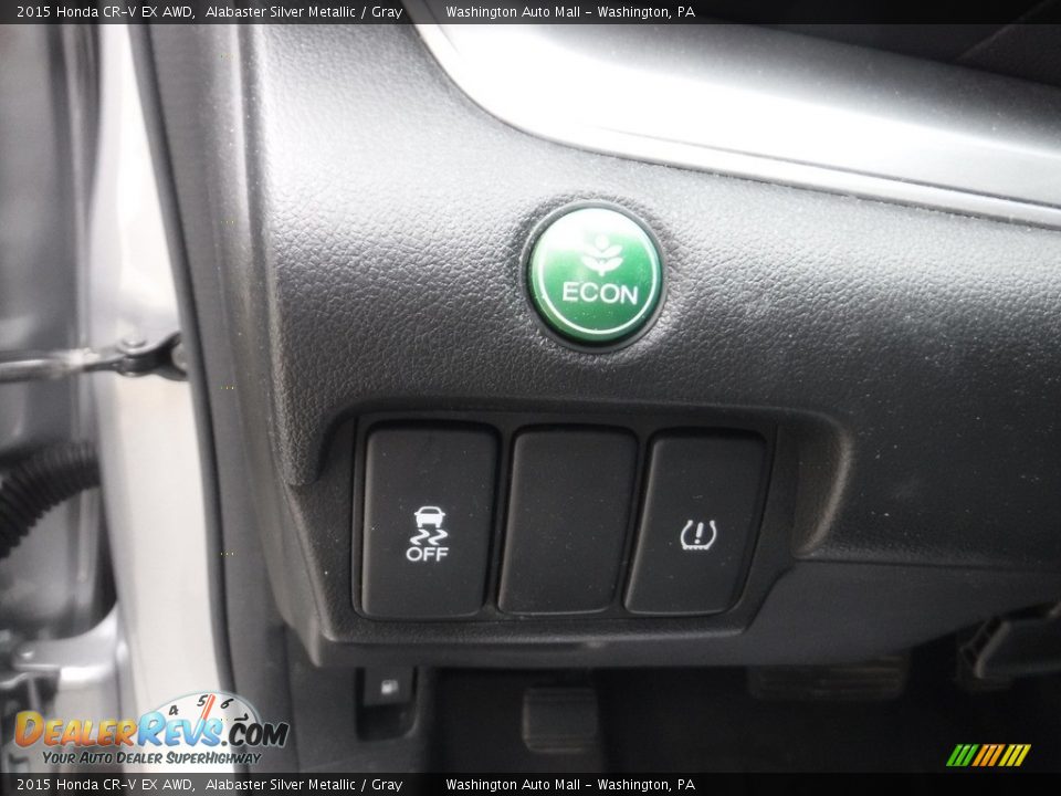 2015 Honda CR-V EX AWD Alabaster Silver Metallic / Gray Photo #14