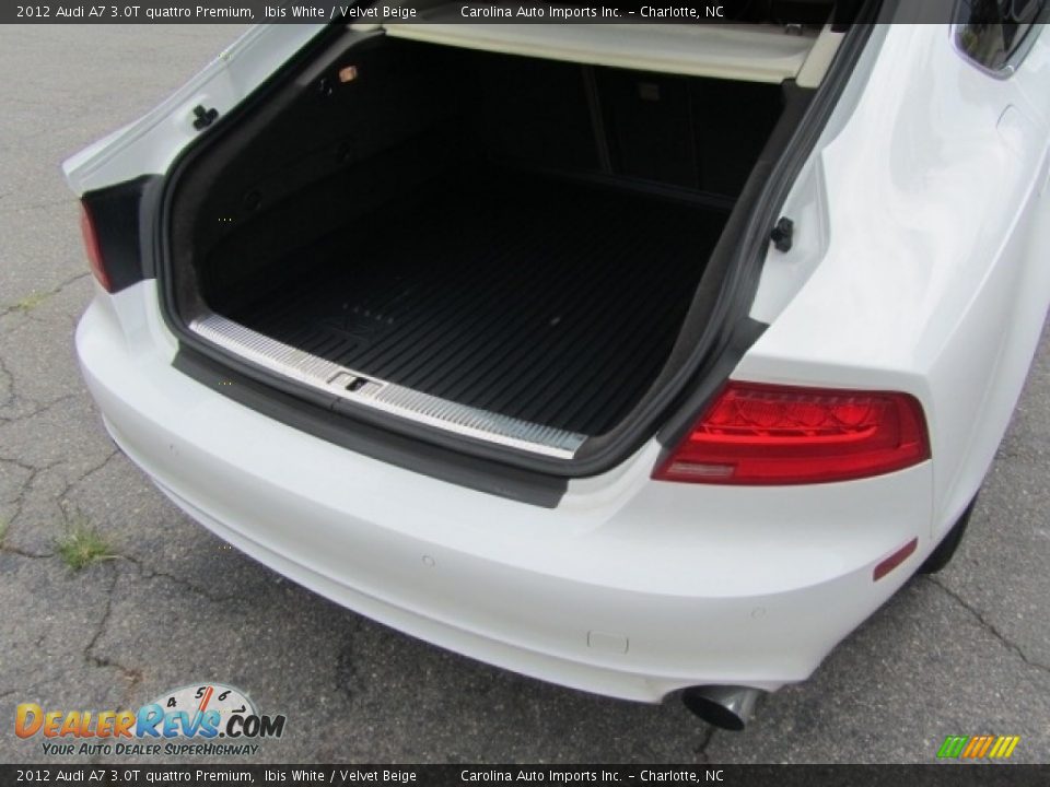 2012 Audi A7 3.0T quattro Premium Ibis White / Velvet Beige Photo #21