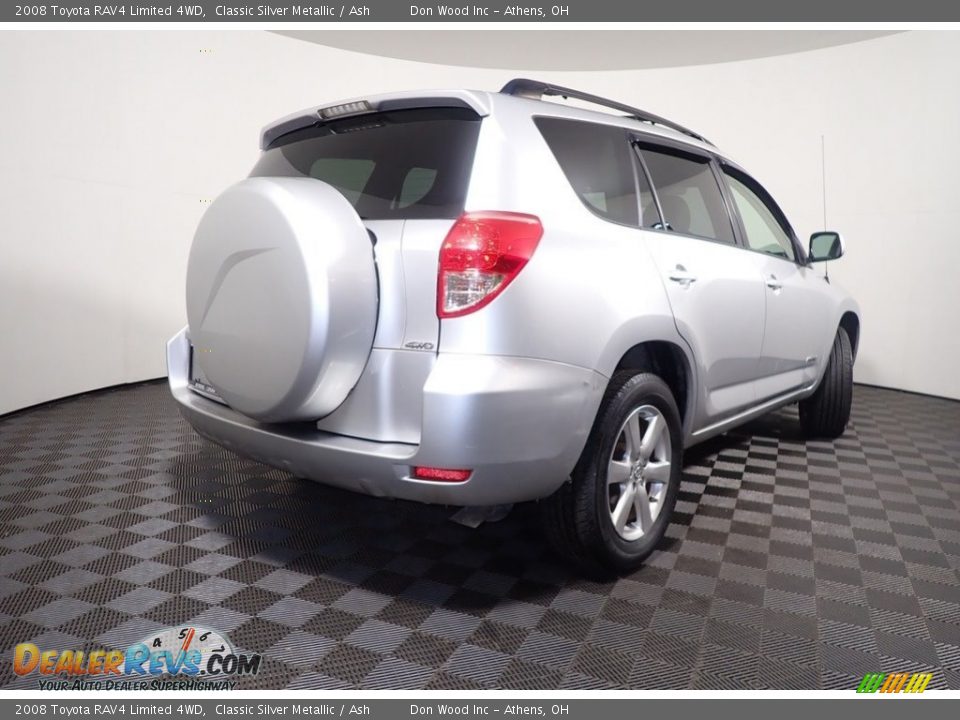 2008 Toyota RAV4 Limited 4WD Classic Silver Metallic / Ash Photo #17