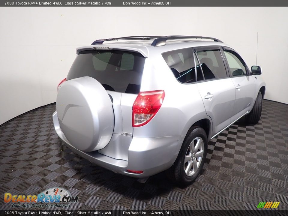 2008 Toyota RAV4 Limited 4WD Classic Silver Metallic / Ash Photo #18