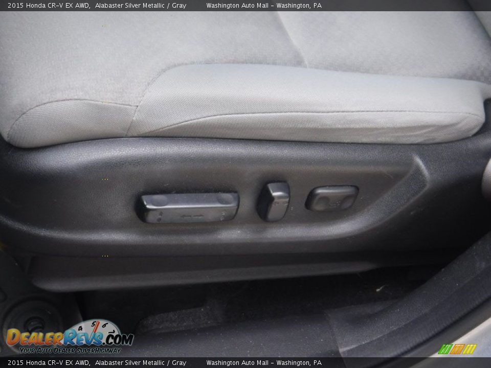 2015 Honda CR-V EX AWD Alabaster Silver Metallic / Gray Photo #17