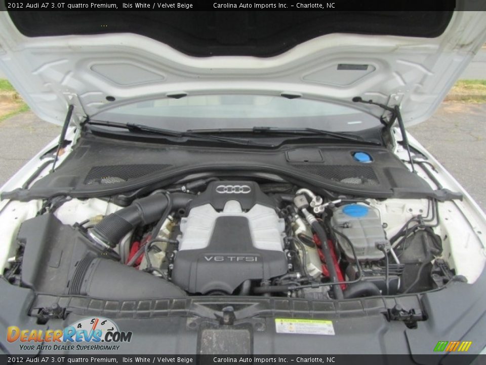 2012 Audi A7 3.0T quattro Premium Ibis White / Velvet Beige Photo #25