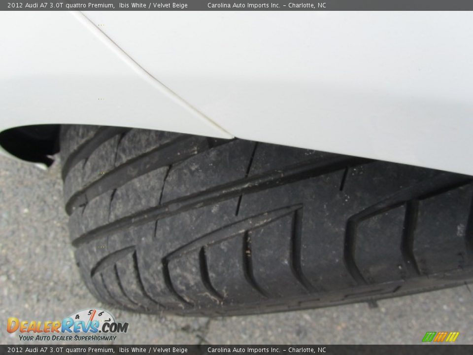 2012 Audi A7 3.0T quattro Premium Ibis White / Velvet Beige Photo #27