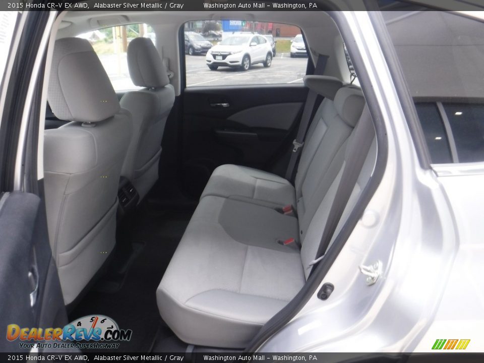2015 Honda CR-V EX AWD Alabaster Silver Metallic / Gray Photo #27