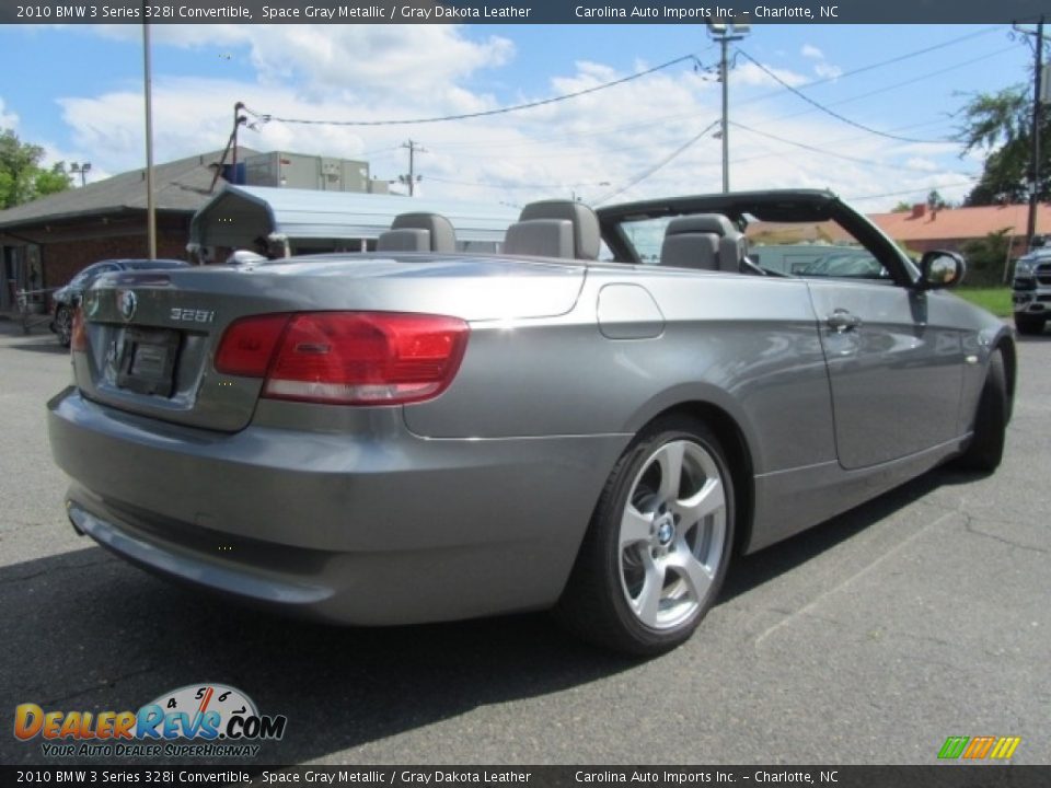 2010 BMW 3 Series 328i Convertible Space Gray Metallic / Gray Dakota Leather Photo #10