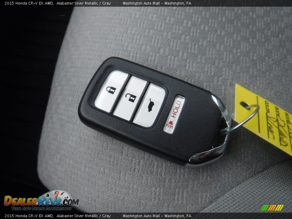 2015 Honda CR-V EX AWD Alabaster Silver Metallic / Gray Photo #29