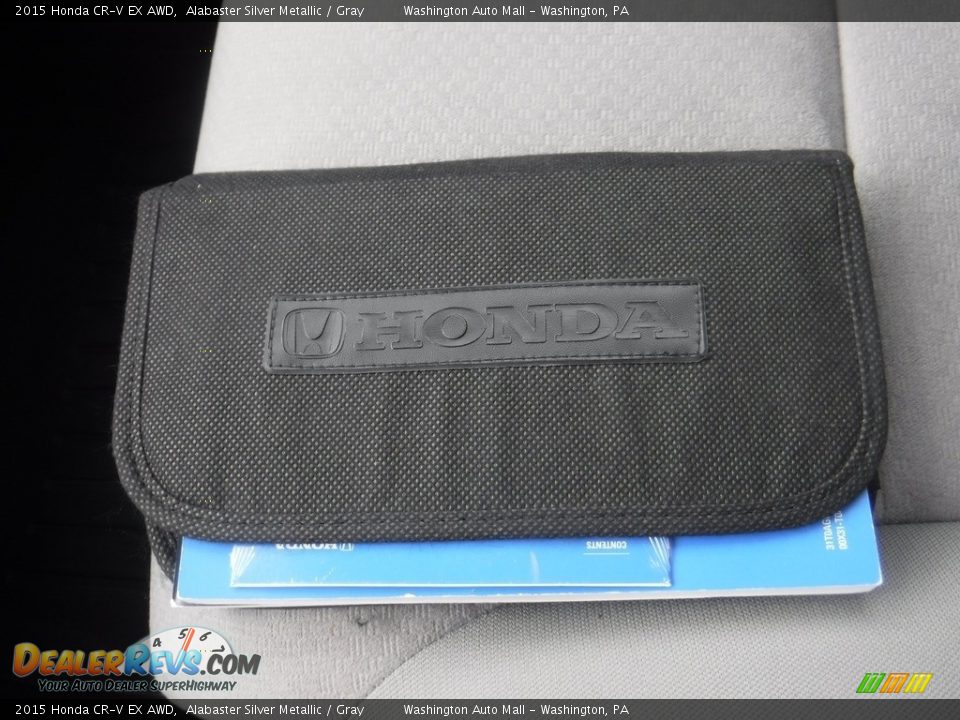 2015 Honda CR-V EX AWD Alabaster Silver Metallic / Gray Photo #30