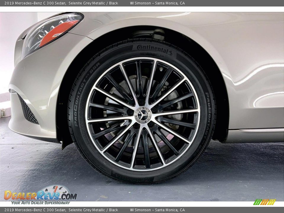 2019 Mercedes-Benz C 300 Sedan Selenite Grey Metallic / Black Photo #8