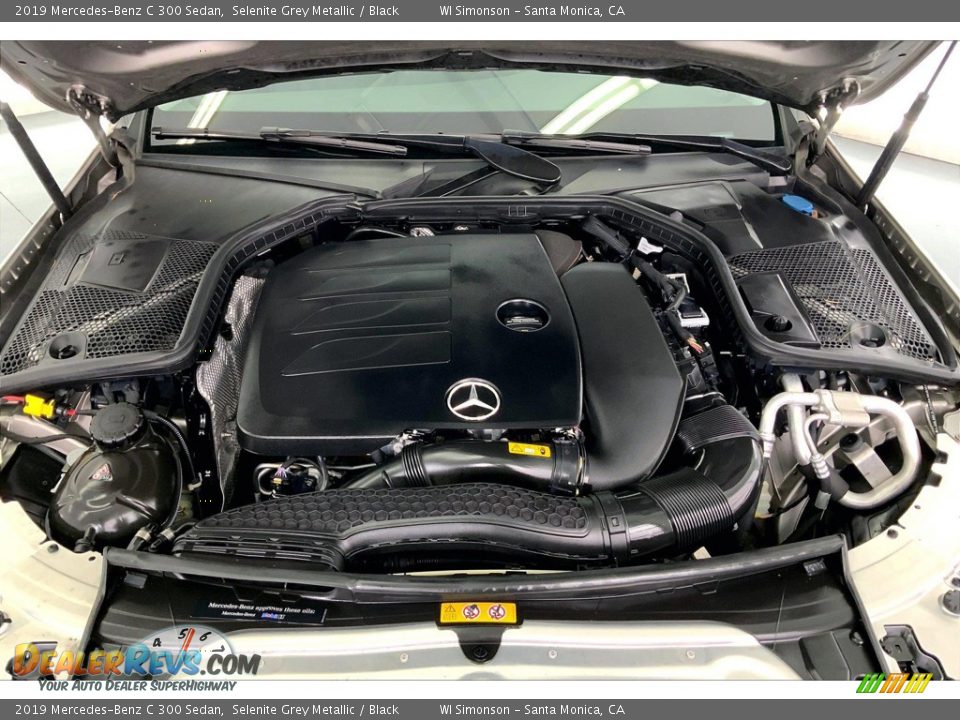 2019 Mercedes-Benz C 300 Sedan Selenite Grey Metallic / Black Photo #9