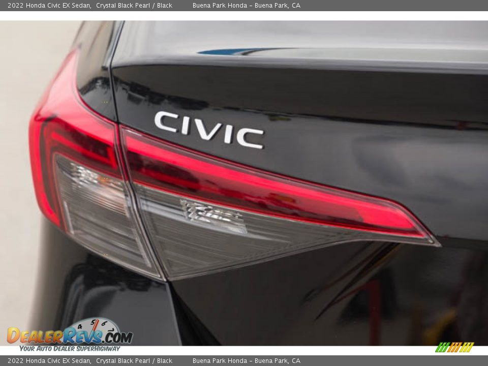 2022 Honda Civic EX Sedan Crystal Black Pearl / Black Photo #10