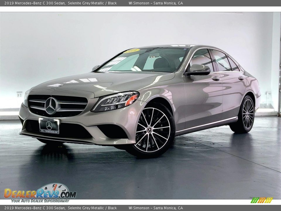 2019 Mercedes-Benz C 300 Sedan Selenite Grey Metallic / Black Photo #12