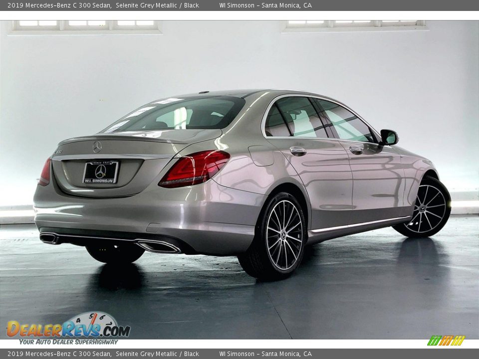 2019 Mercedes-Benz C 300 Sedan Selenite Grey Metallic / Black Photo #13