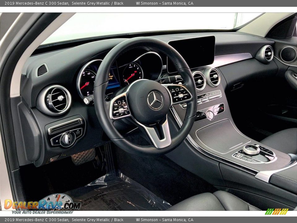 2019 Mercedes-Benz C 300 Sedan Selenite Grey Metallic / Black Photo #14