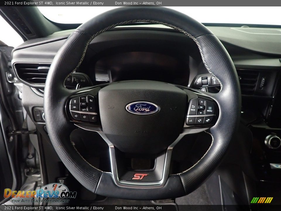 2021 Ford Explorer ST 4WD Iconic Silver Metallic / Ebony Photo #27