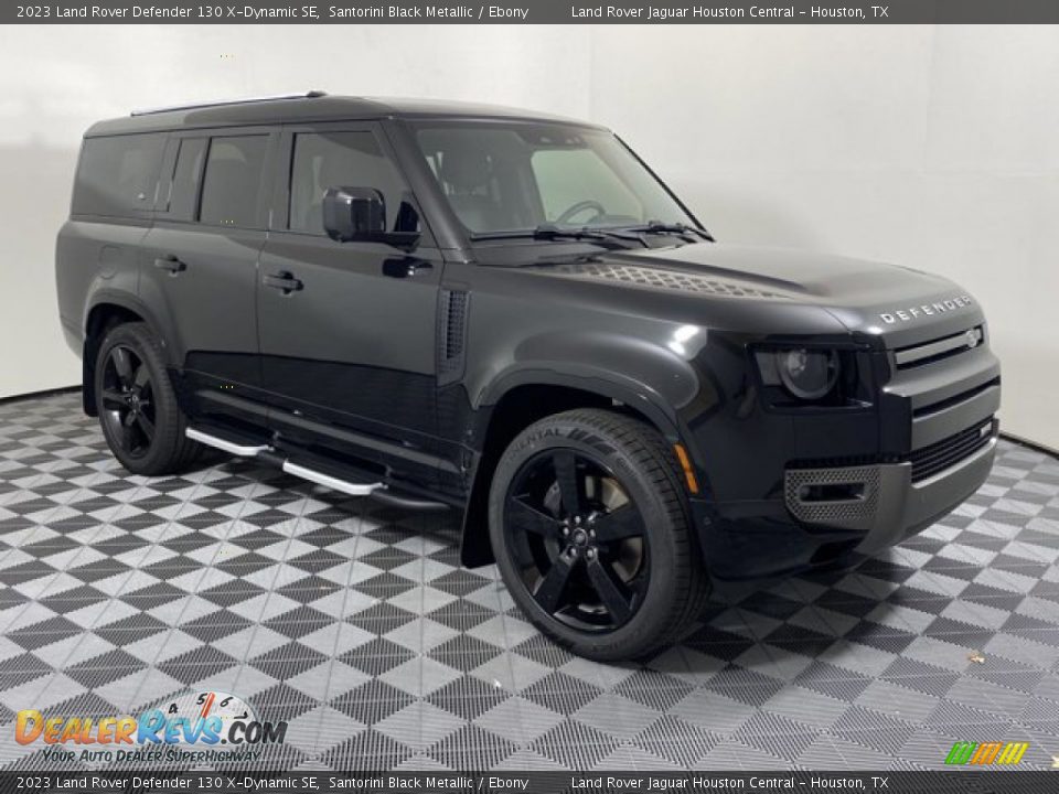 2023 Land Rover Defender 130 X-Dynamic SE Santorini Black Metallic / Ebony Photo #12