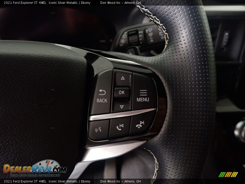 2021 Ford Explorer ST 4WD Iconic Silver Metallic / Ebony Photo #30