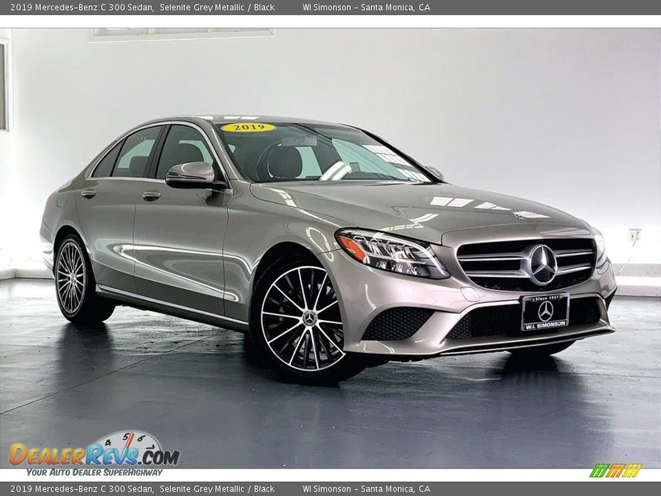 2019 Mercedes-Benz C 300 Sedan Selenite Grey Metallic / Black Photo #34