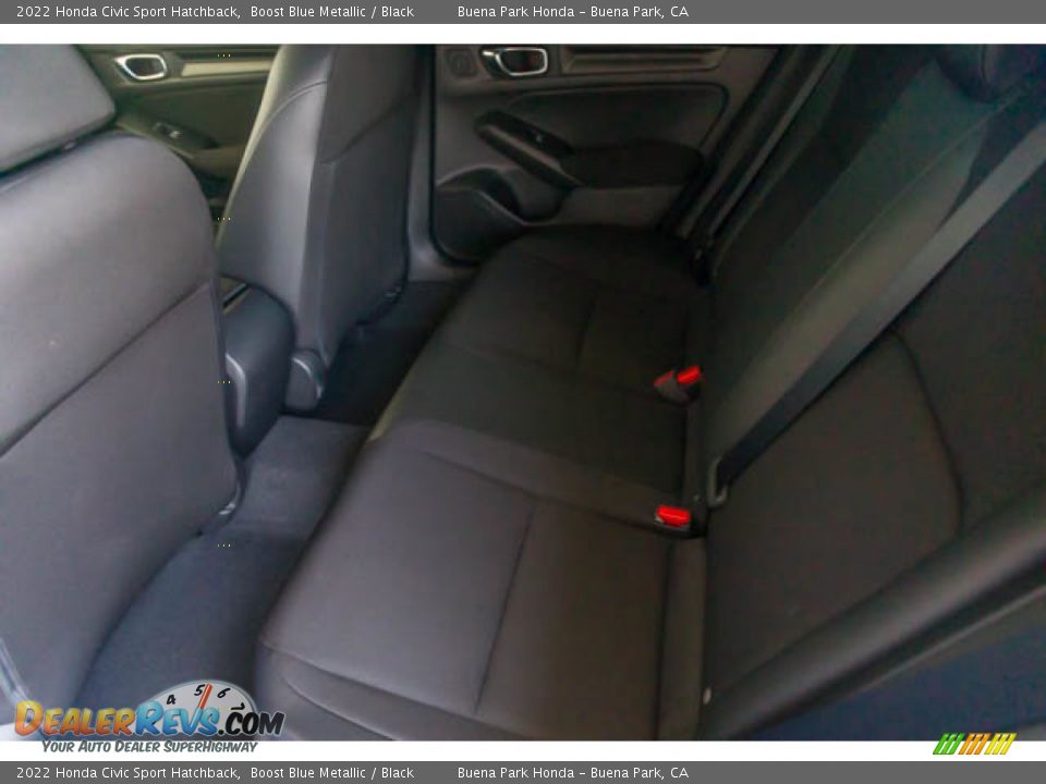 2022 Honda Civic Sport Hatchback Boost Blue Metallic / Black Photo #4