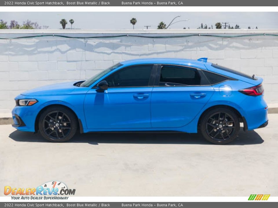 Boost Blue Metallic 2022 Honda Civic Sport Hatchback Photo #8