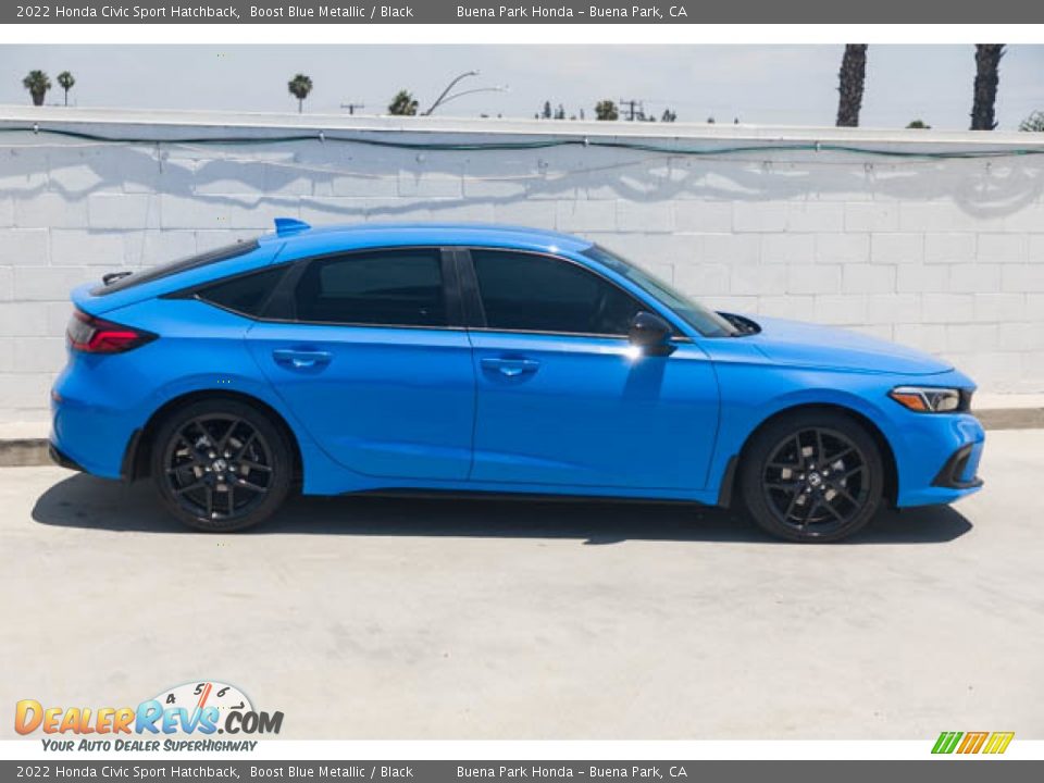 Boost Blue Metallic 2022 Honda Civic Sport Hatchback Photo #12