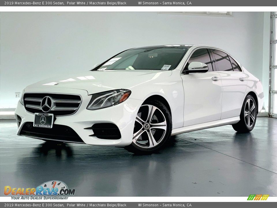 2019 Mercedes-Benz E 300 Sedan Polar White / Macchiato Beige/Black Photo #12