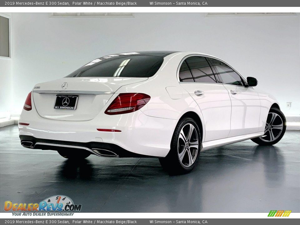 2019 Mercedes-Benz E 300 Sedan Polar White / Macchiato Beige/Black Photo #13