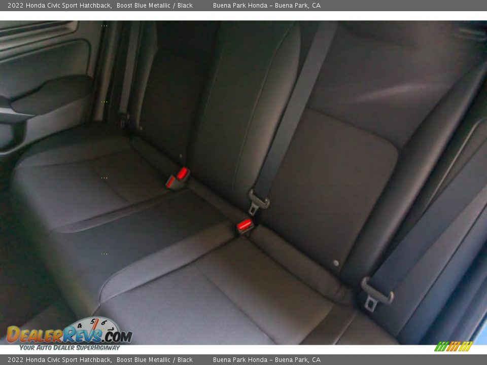 2022 Honda Civic Sport Hatchback Boost Blue Metallic / Black Photo #19