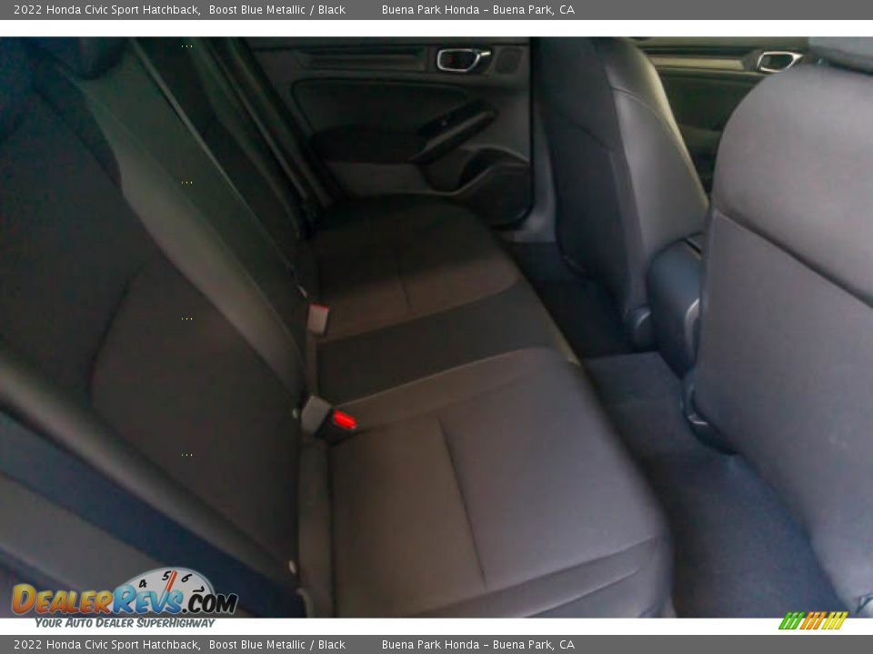 2022 Honda Civic Sport Hatchback Boost Blue Metallic / Black Photo #20