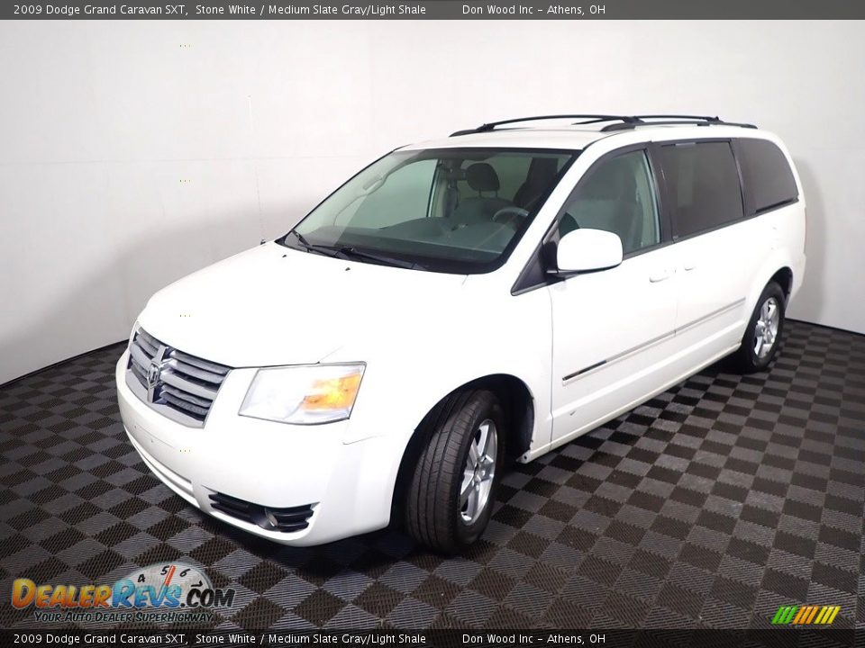 2009 Dodge Grand Caravan SXT Stone White / Medium Slate Gray/Light Shale Photo #13