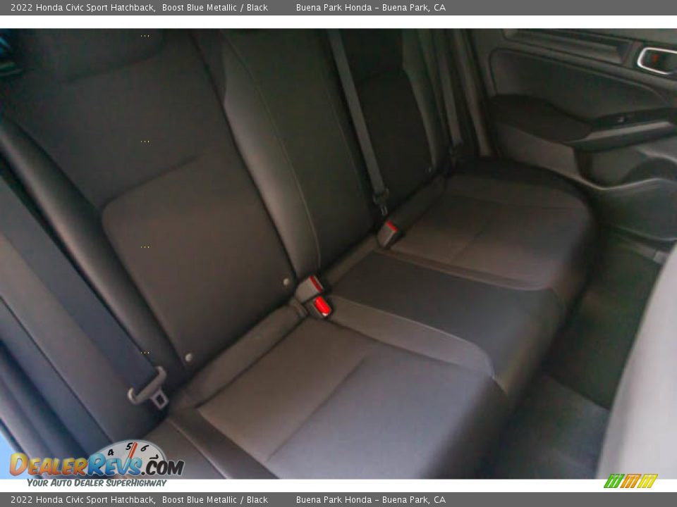 2022 Honda Civic Sport Hatchback Boost Blue Metallic / Black Photo #21