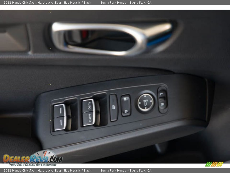 2022 Honda Civic Sport Hatchback Boost Blue Metallic / Black Photo #28