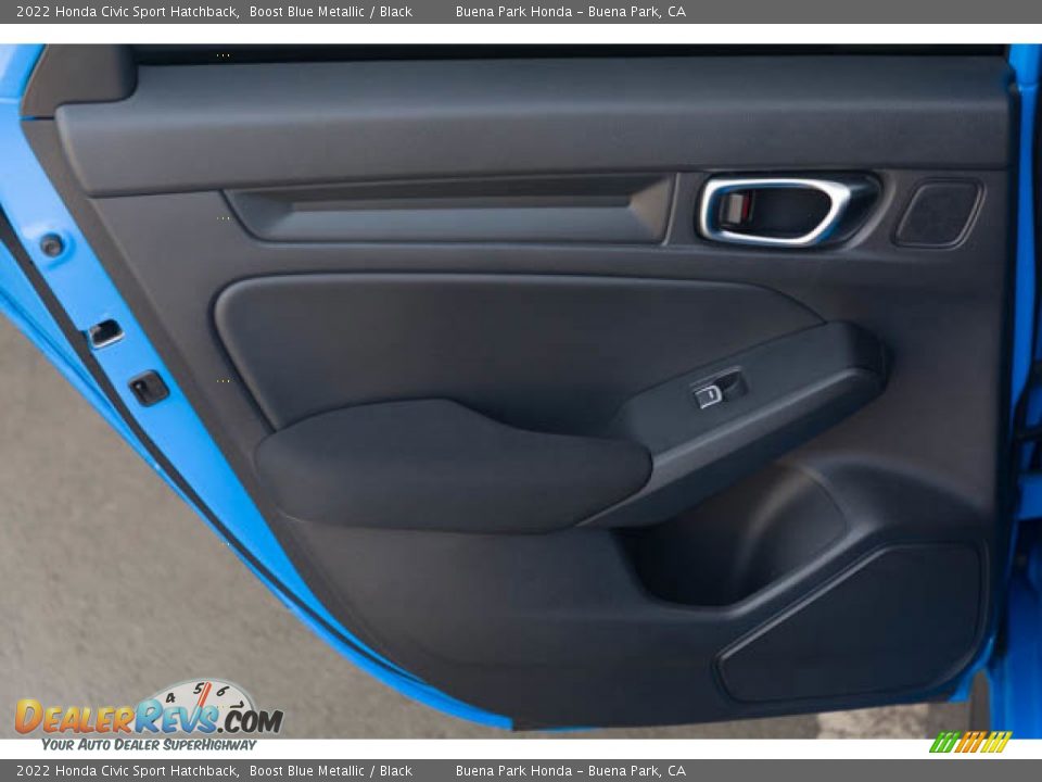 2022 Honda Civic Sport Hatchback Boost Blue Metallic / Black Photo #29