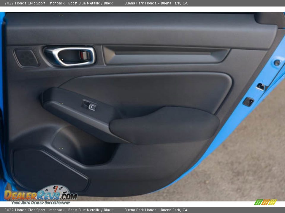 2022 Honda Civic Sport Hatchback Boost Blue Metallic / Black Photo #31