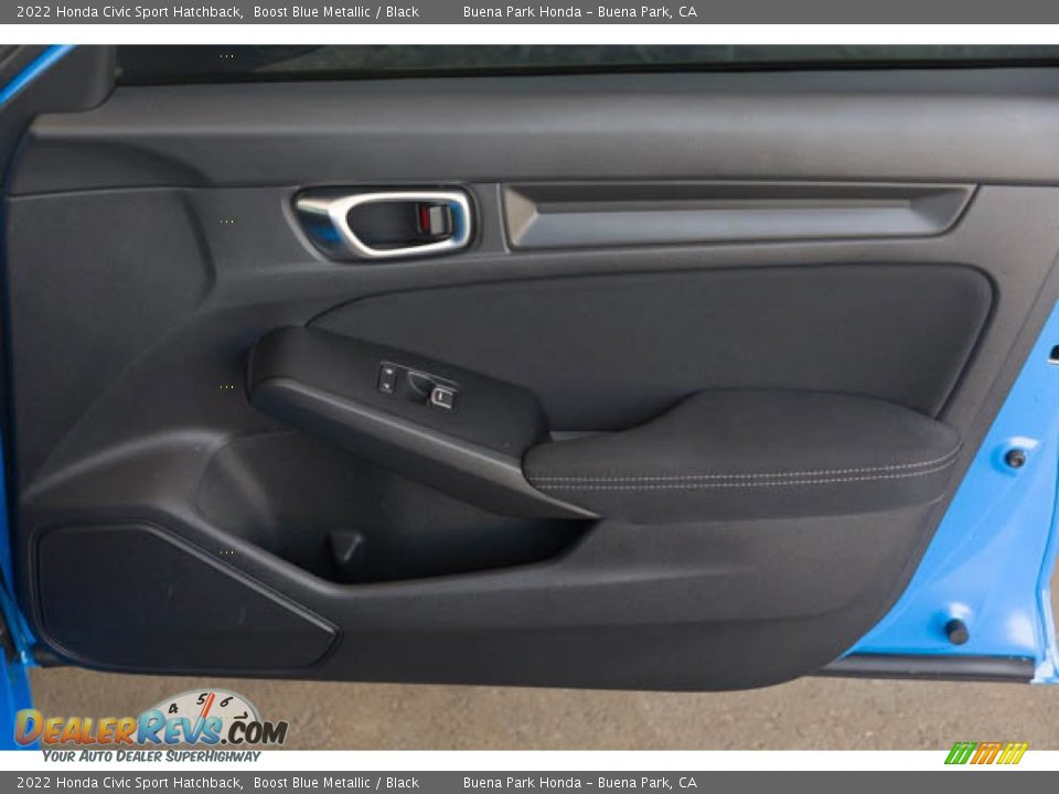 2022 Honda Civic Sport Hatchback Boost Blue Metallic / Black Photo #32