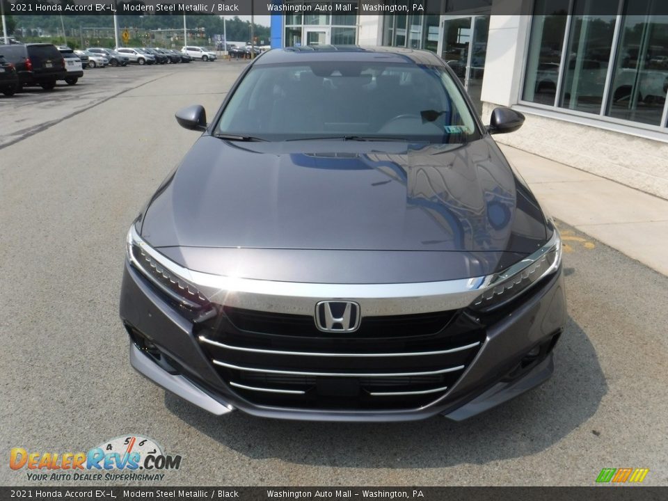 2021 Honda Accord EX-L Modern Steel Metallic / Black Photo #5